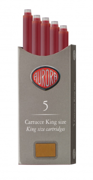Картридж с чернилами для перьевой ручки Aurora orange, упаковка из 5 шт.