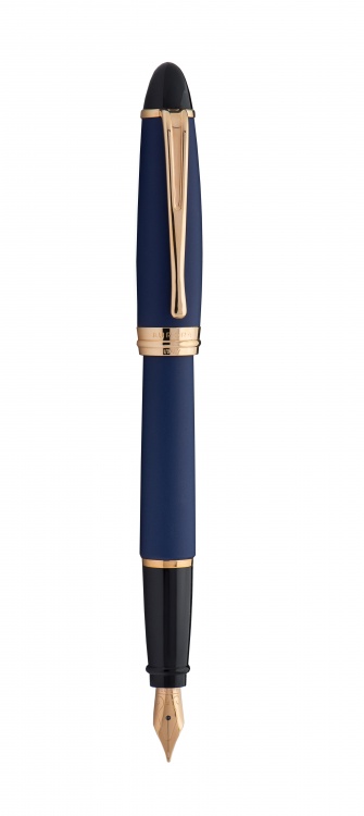 Перьевая ручка Aurora Ipsilon Satin blue GT, перо - F, в подарочной коробке