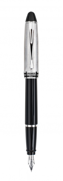 Перьевая ручка Aurora Ipsilon Gabriele D&#39;Annunzio black CT, перо - М, в подарочной коробке