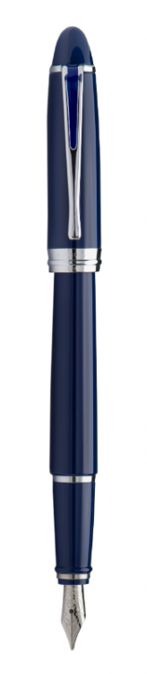Перьевая ручка Aurora Ipsilon Deluxe Blue resin CT, перо - М, в подарочной коробке