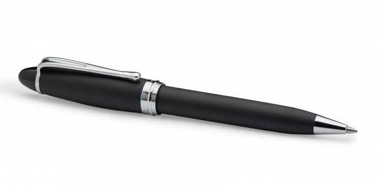 Шариковая ручка Aurora Ipsilon Satin, Black CT, в подарочной коробке