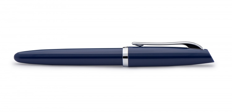 Перьевая ручка Aurora Style Resin blue CT, перо - F, в подарочной коробке