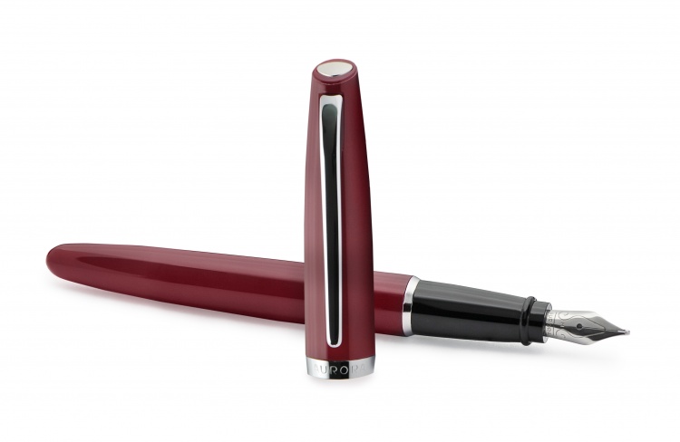 Перьевая ручка Aurora Style Resin, burgundy resin GT, , перо - F, в подарочной коробке