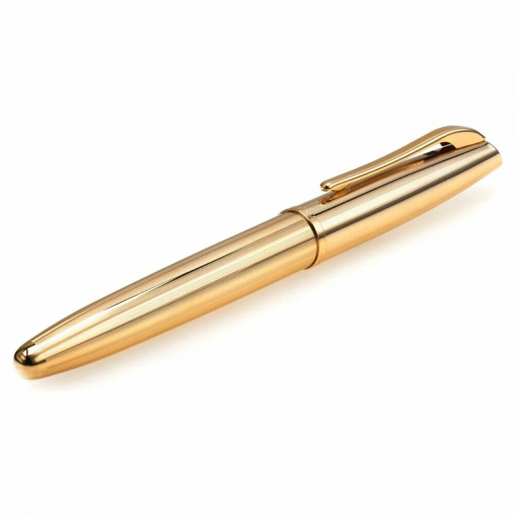 Ручка-роллер Aurora Style Gold Plated Barrel and Cap GT, в подарочной коробке