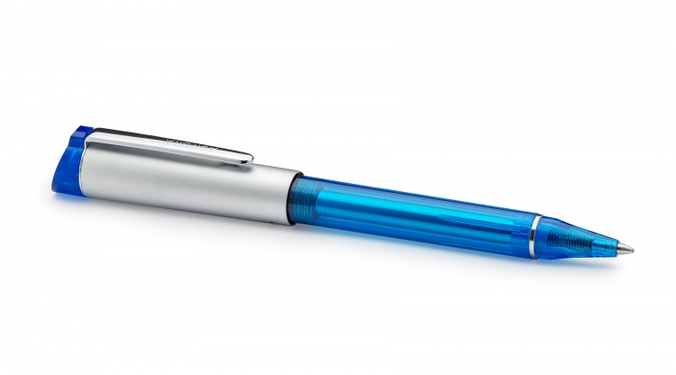 Шариковая ручка Aurora Kappa Blue satin chrome CT, в подарочной коробке
