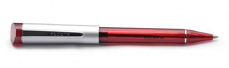 Шариковая ручка Aurora Kappa Red satin chrome CT, в подарочной коробке