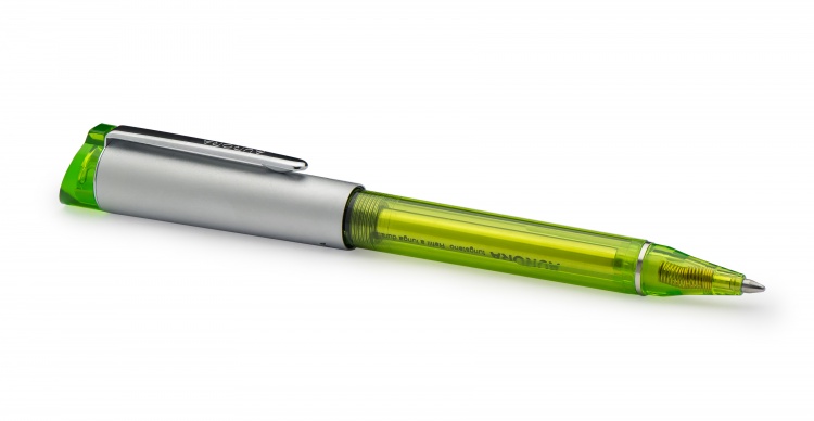 Шариковая ручка Aurora Kappa Green satin chrome CT, в подарочной коробке
