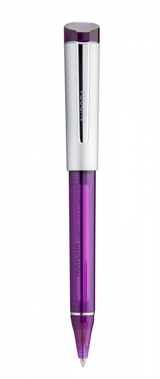 Шариковая ручка Aurora Kappa Violet satin chrome CT, в подарочной коробке