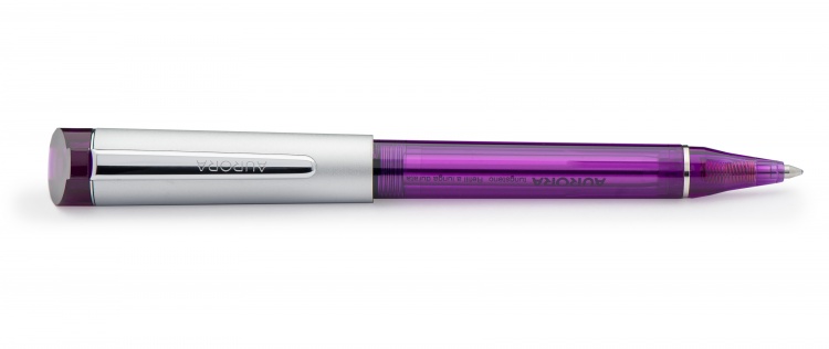 Шариковая ручка Aurora Kappa Violet satin chrome CT, в подарочной коробке