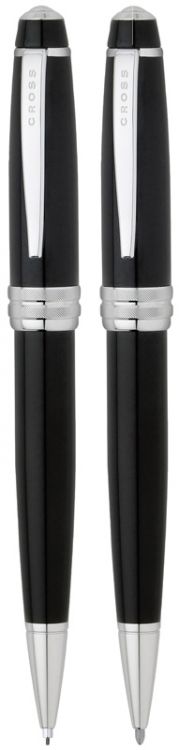 Набор Cross Bailey: шариковая ручка и механический карандаш 0.7мм. Цвет - черный
