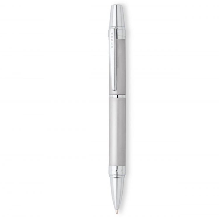 Шариковая ручка Cross Nile. Цвет - серебристый матовый.