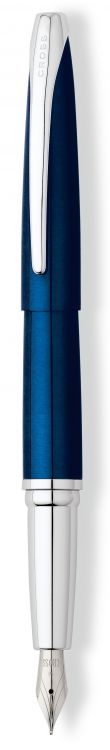 Перьевая ручка Cross ATX. Цвет - синий. Перо - сталь, тонкое.