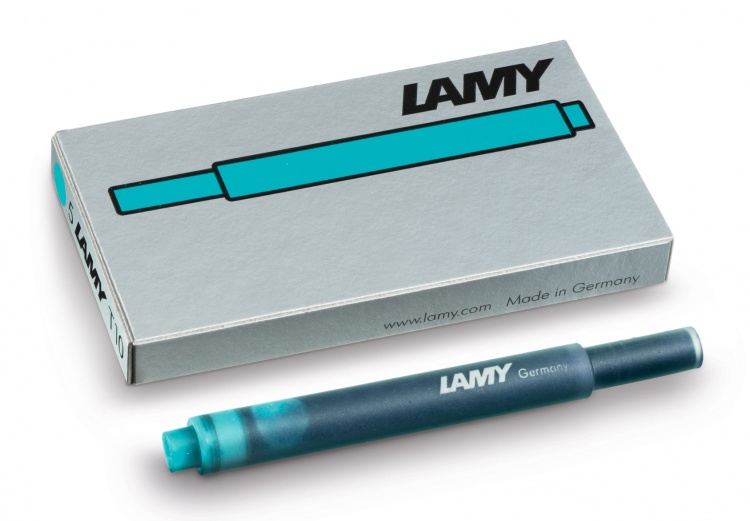 Картриджи для перьевой ручки Lamy T10, Бирюзовый, 5 шт.