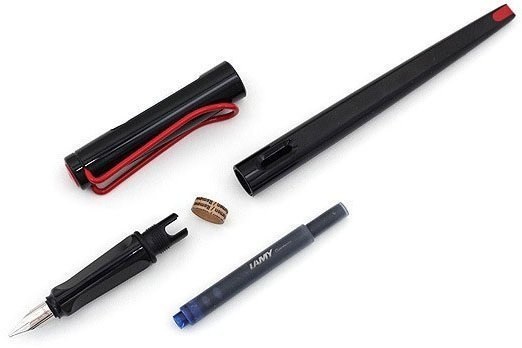 Подарочный набор Lamy ручка перьевая joy 015+зап перья+картр, Черный, 1,1 mm, 1,5 mm, 1,9 mm