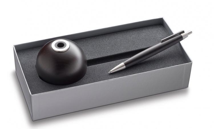 Подарочный набор Lamy: Ручка шариковая Lamy 203 2000 с подставкой, Черное дерево