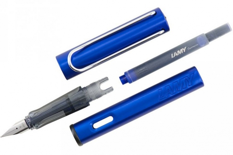 Ручка перьевая Lamy 028 al-star, Синий, EF