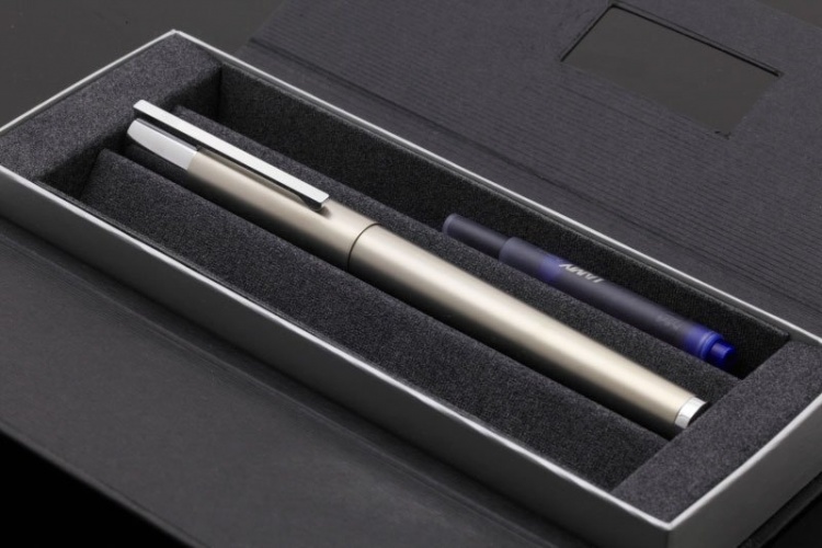 Ручка перьевая Lamy 078 scala, Титановое покрытие, EF