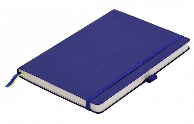 Записная книжка, мягкий переплет, формат А6, синий цвет