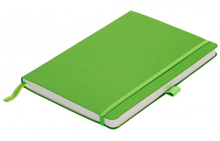 Записная книжка, мягкий переплет, формат А6, зеленый цвет
