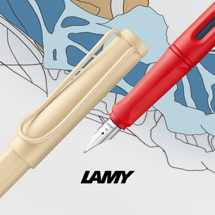 Чернильный роллер Lamy 320 safari, Кремовый (Cream), M63Ч