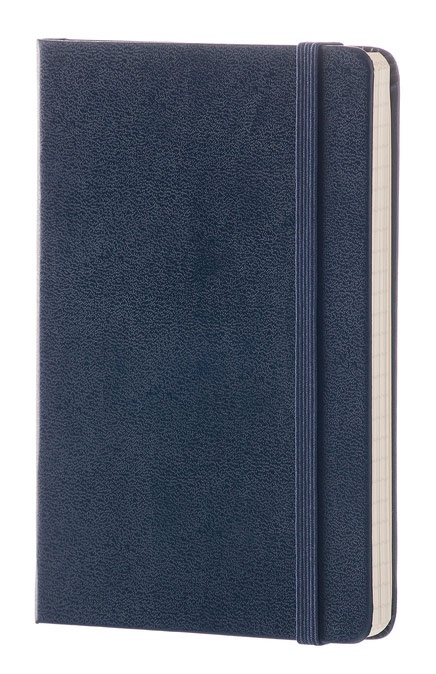 Блокнот Moleskine CLASSIC Pocket 90x140мм 192стр. линейка твердая обложка синий сапфир