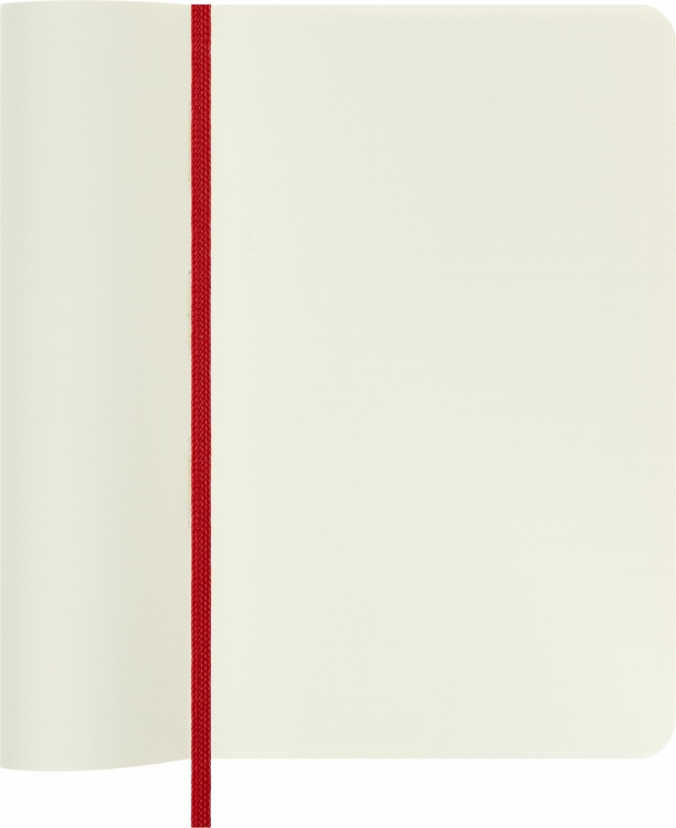 Блокнот Moleskine CLASSIC SOFT QP613F2 Pocket 90x140мм,  нелинованный мягкая обложка красный,192стр.