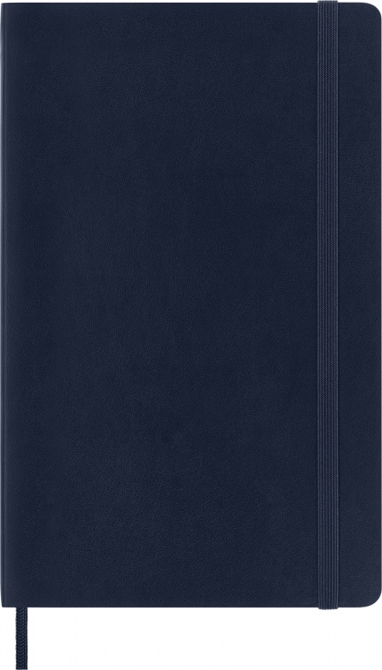 Блокнот Moleskine CLASSIC SOFT QP618B20 Large 130х210мм 192стр. нелинованный мягкая обложка синий сапфир