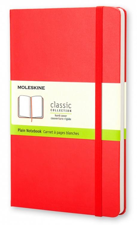 Блокнот Moleskine CLASSIC QP012R Pocket 90x140мм 192стр. нелинованный твердая обложка красный