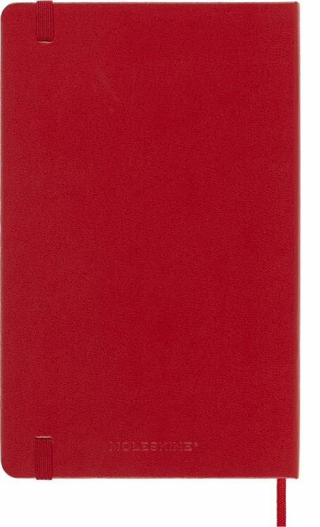 Блокнот Moleskine CLASSIC QP062R Large 130х210мм 240стр. нелинованный твердая обложка красный
