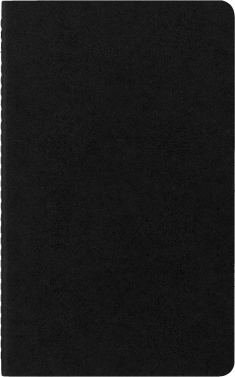 Блокнот Moleskine CAHIER JOURNAL QP318 Large 130х210мм обложка картон 80стр. нелинованный черный (3шт)