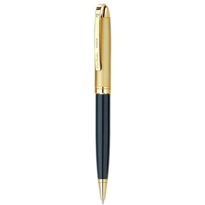 Ручка шариковая Pierre Cardin GAMME. Цвет - черный и золотистый. Упаковка Е