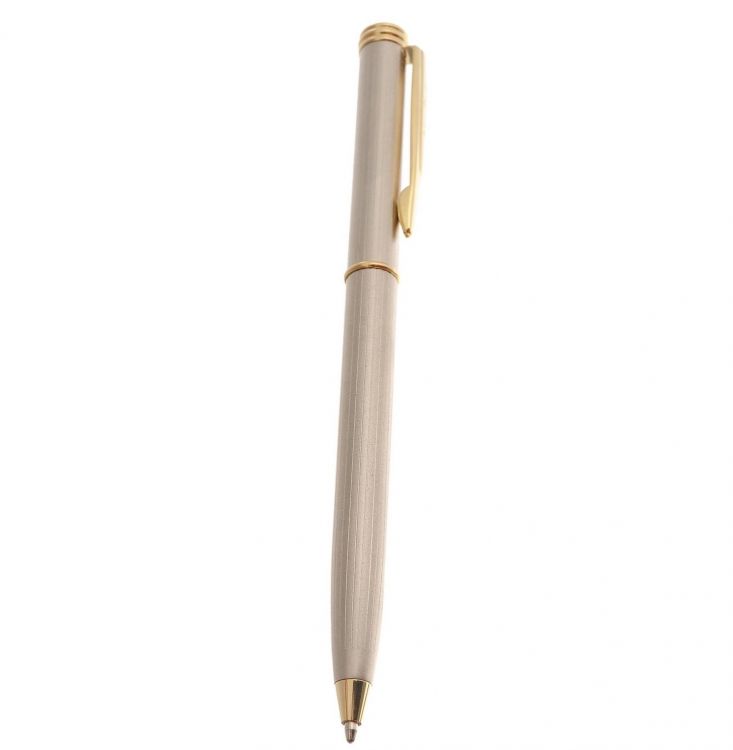 Набор Pierre Cardin PEN&PEN: ручка шариковая + роллер. Цвет - серебристо-бежевый. Упаковка Е.