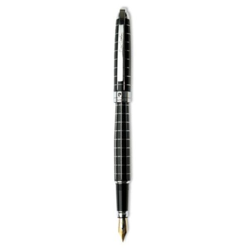 Ручка перьевая Pierre Cardin PROGRESS, цвет - черный и серебристый. Упаковка B.