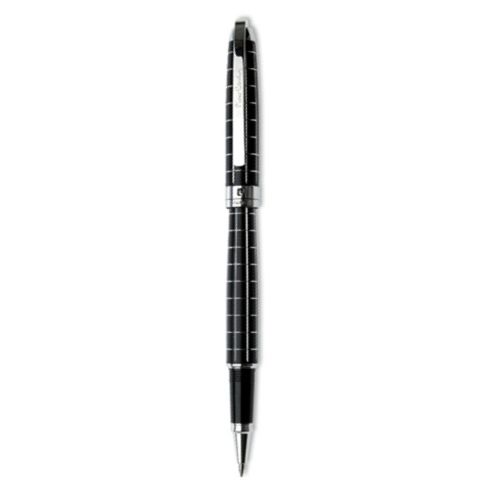 Ручка-роллер Pierre Cardin PROGRESS. Цвет - черный и серебристый. Упаковка В.