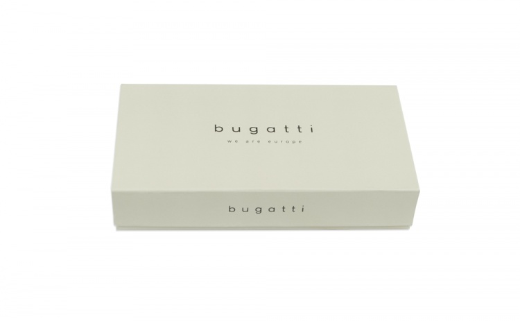 Портмоне BUGATTI Nobile, с защитой данных RFID, коньячного цвета, воловья кожа/полиэстер, 12х2х9,5 см