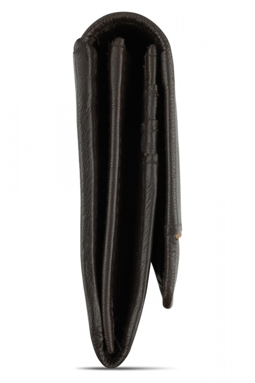 Кошелёк женский BUGATTI Banda, с защитой данных RFID, коричневый, кожа козы/полиэстер, 18,5х2,5х9,5 см