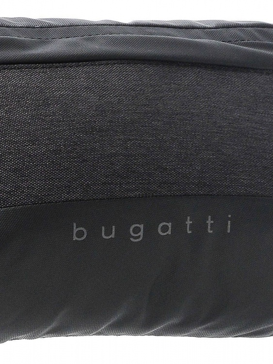 Сумка на пояс BUGATTI Universum, графитовая, полиэстер меланж/тарпаулин, 27х5х15 см, 1 л