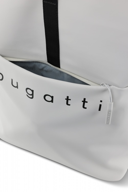 Рюкзак BUGATTI Rina, светло-серый, переработанный полиуретан, 40х13х47 см, 15 л