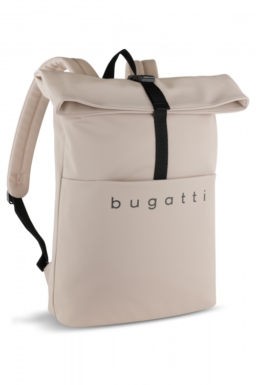 Рюкзак BUGATTI Rina, пудровый, переработанный полиуретан, 40х13х47 см, 15 л