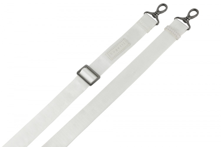 Сумка через плечо женская BUGATTI Elsa, белая, воловья кожа/полиэстер, 25х8,5х20 см