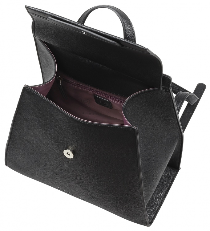 Рюкзак женский BUGATTI серия Chiara, чёрный, полиуретан, 29х14х31 см