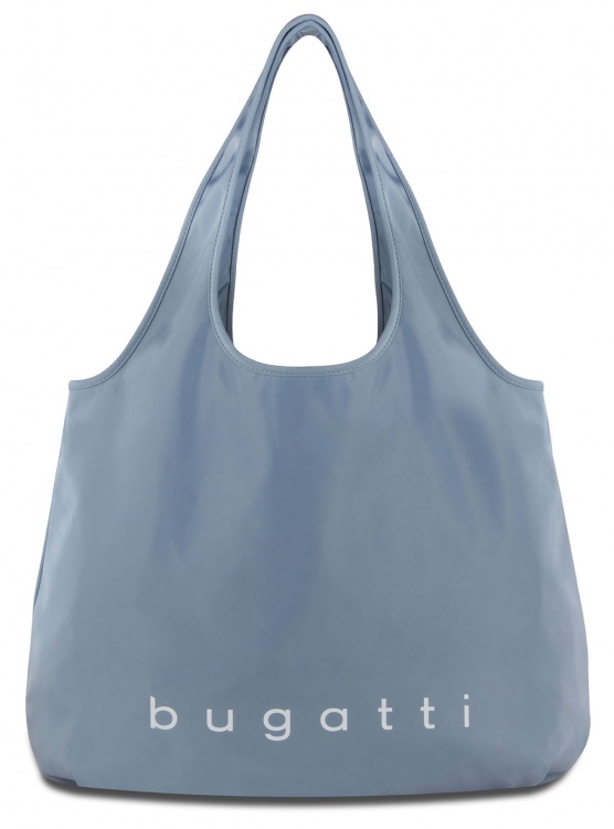 Сумка-шоппер BUGATTI Bona, светло-голубая, полиэстер/сатиновый нейлон, 55х2х45 см, 23 л