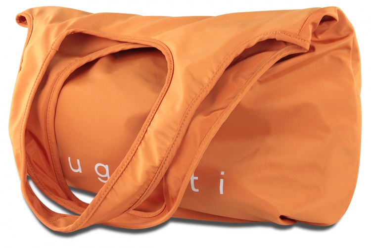 Сумка-шоппер BUGATTI Bona, оранжевая, полиэстер/сатиновый нейлон, 55х2х45 см, 23 л