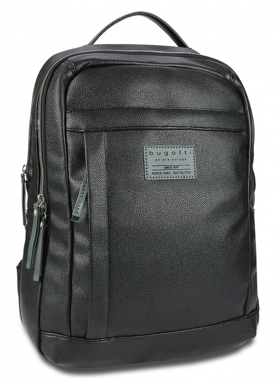 Рюкзак BUGATTI Moto D 15&#39;&#39;, чёрный, полиуретан, 32х13х43 см, 16 л