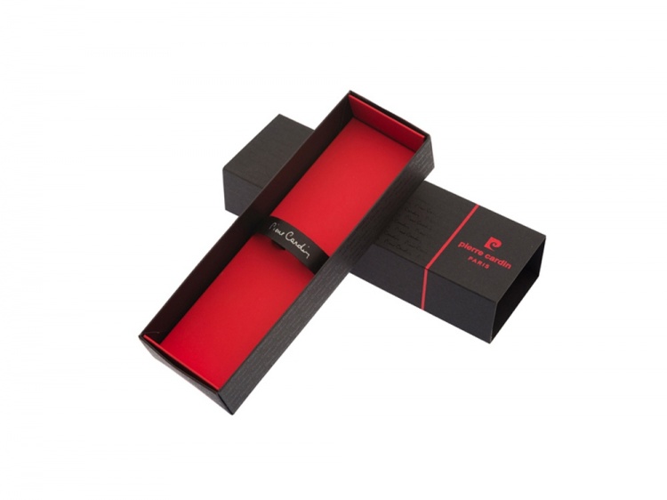 Ручка-роллер Pierre Cardin GAMME Classic со съемным колпачком, красный матовый/серебро