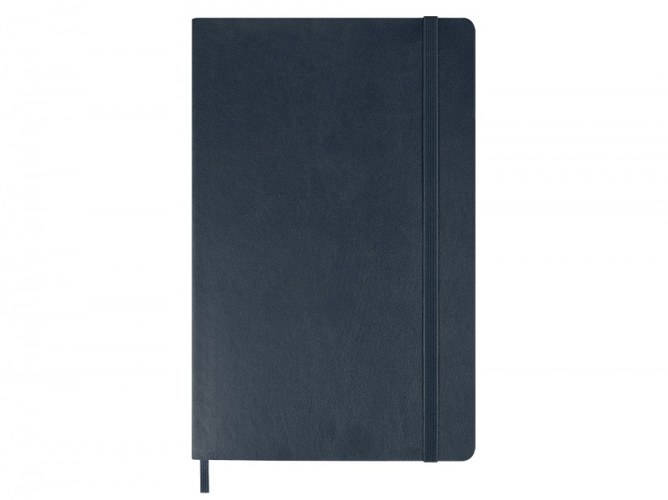 Записная книжка Moleskine Classic Soft (в линейку), Large (13х21см), сапфировый синий
