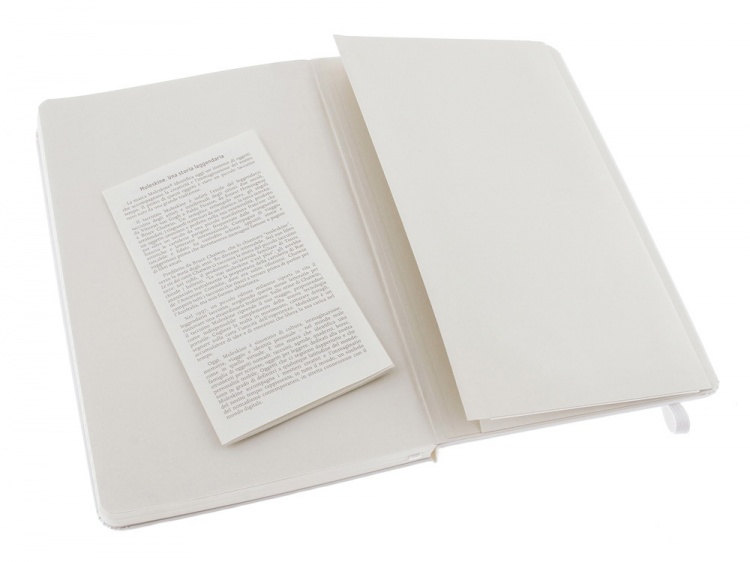 Записная книжка Moleskine Classic (в линейку) в твердой обложке, Large (13х21см), белый