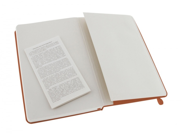 Записная книжка Moleskine Classic (в линейку) в твердой обложке, Large (13х21см), оранжевый коралл