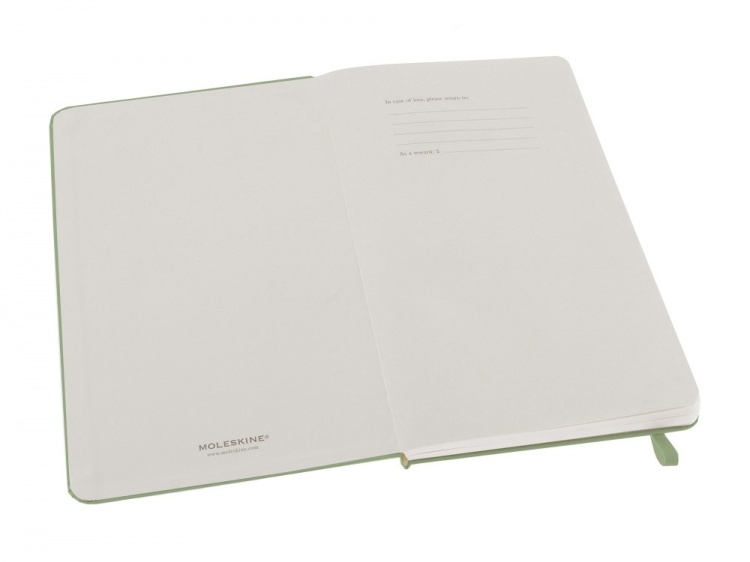 Записная книжка Moleskine Classic (в линейку) в твердой обложке, Large (13х21см), фисташковый