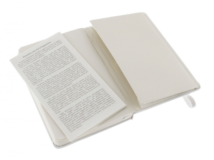 Записная книжка Moleskine Classic (нелинованный) в твердой обложке, Pocket (9x14см), белый